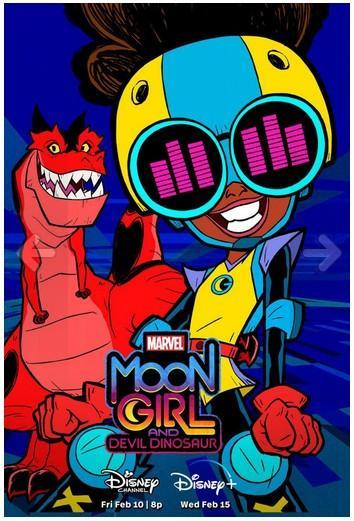 Marvel Moon Girl y Dinosaurio Diabolico